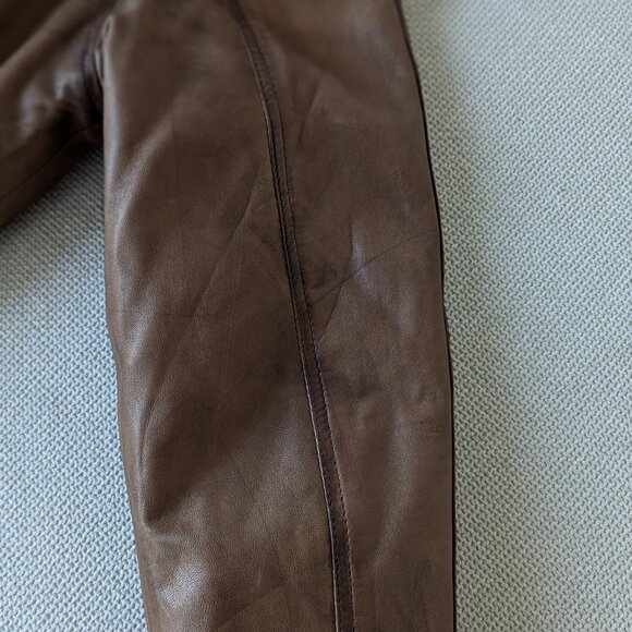VentiUno Brown Men's Leather Jacket, Size M - Picture 14 of 16
